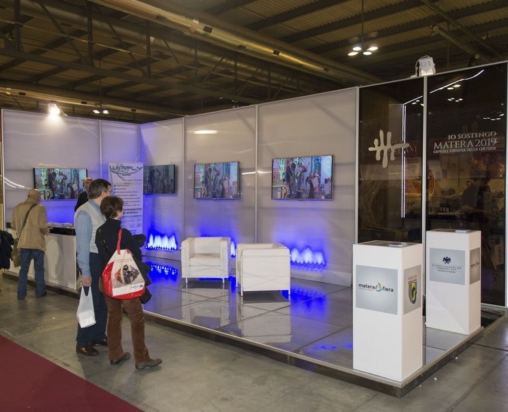 Lo stand di Matera 2019, lo scorso anno